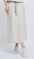 Nomad Linen Midi Skirt