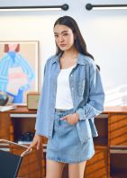 Casual Utility Denim Shirt