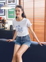 Sketch Puppy Crop Tee