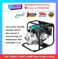 LEO LGP20-A 5.5HP Petrol Water Pump 2 Inch 163CC   Portable Petrol Engine Pump