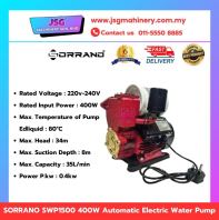 SORRANO SWP1500 400W Automatic Water Pump   Self Priming Electric Pump