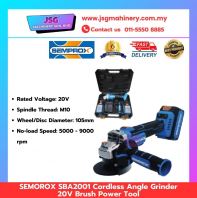 SEMPROX SBA2001 Cordless Angle Grinder 20V Brushless Power Tool