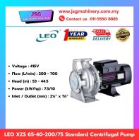 LEO XZS65-40-200/75 Centrifugal Pump 7.5kW 415V | Stainless Steel Impeller Industrial Water Pump