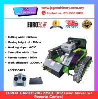 EUROX GARHT520G 225CC 9HP Remote Control Lawn Mower Gas Powered Grass Cutter Heavy Duty Garden Machine