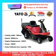 YATO YT-85550 760mm Riding Lawn Mower 8.8kW Loncin Engine Garden Tractor