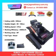 EUROX GAR-HT660D Lawn Mower with Remote Control | 7HP 178FAE Diesel Grass Cutter