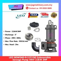 LEO 80WQ40-9-2.2T/QG 3HP 2.2kW Submersible Sewage Water Pump
