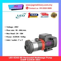 LEO ECH2-30 Horizontal Multistage Pump 0.5HP (0.37kW) 415V