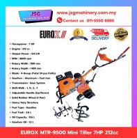 EUROX MTR-9500 Mini Tiller Heavy Duty Garden Cultivator