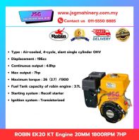 ROBIN EK20 KT Engine 7HP 20mm Shaft 1800RPM Heavy Duty Petrol Engine