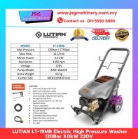 LUTIAN LT-19MB Electric High Pressure Washer 3.0KW 120Bar 220V Powerful Water Jet Cleaner