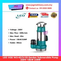 LEO XQS 15-30/2-1.1I / XQS 14.5-42/3-1.5I / XQS 39-8/0.75I Garden Submersible Pump 220V 1.1KW 1.5HP / 1.5KW 2.0HP / 0.75KW 1.0HP