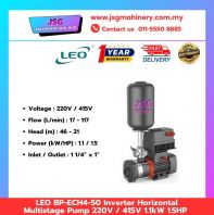 LEO BP-ECH4-50 INVERTER HORIZONTAL MULTISTAGE PUMP 220V / 415V 1.1KW 1.5HP