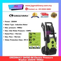 GREENMAX GM190-IM Electric Pressure Washer 2500W 195 Bar High Pressure Water Cleaner for Car, Home & Garden
