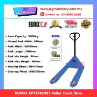 EUROX EPT2748N5T 5 Ton Pallet Truck Heavy Duty Hand Pallet Jack 5000kg Capacity 1200mm Fork