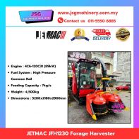 JETMAC JFH1230 Forage Harvester 89kW Diesel Corn Silage Chopper High Pressure Common Rail 7kg/s Agricultural Machine
