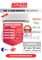 ACSON REINO WALL MOUNTED SERIES R32 INVERTER AIRCOND (1.0HP - 2.5HP)