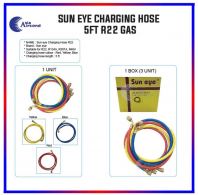 SUN EYE 5FT CHARGING HOSE SET FOR R22 GAS (RED, YELLOW, BLUE)