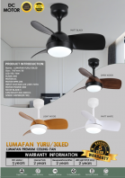 Lumafan Yuru/30LED with LED Light