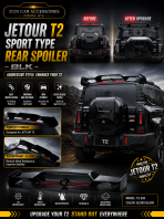 JETOUR T2 SPORT TYPE REAR SPOILER (BLK)