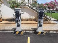 Dual Floor-Mounted AC Chargers