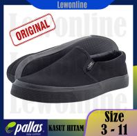 PALLAS JAZZ 4070112ABK / Kasut Hitam Sekolah  / SLIP ON School Black Shoe / ��ɫУЬ