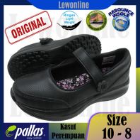 Pallas Jazz School Shoes Black Shoe Single Velcro Strap 204036BK Kasut Sekolah Hitam Kasut Hitam