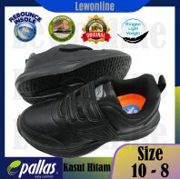 Pallas Jazz School Shoes Black Shoe Single Velcro Strap 2050224BK Kasut Hitam Kasut Sekolah