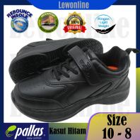 Pallas Jazz School Shoes Black Shoe Single Velcro Strap with Elastic Shoe Lace 2050226BK Kasut Hitam Kasut Sekolah