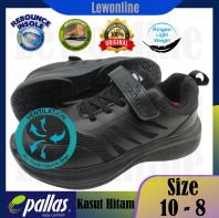 Pallas Jazz School Shoes Black Shoe Single Velcro Strap with Elastic Shoe Lace 2050228BK Kasut Hitam Kasut Sekolah