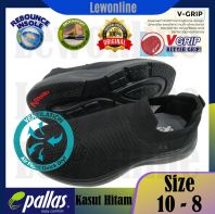 Pallas Jazz School Shoes Black Shoe Slip On 2050221BK Kasut Hitam Kasut Sekolah
