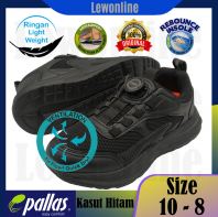 Pallas Jazz School Shoes Slip On 2050232BK Black LIGHTWEIGHT VENTILATION STITCHED SOLE  ROTATING BUCKLE ARCH SUPPORT