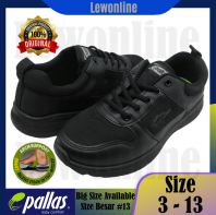 PALLAS JAZZ SCHOOL SHOES 3060208BK BLACK SHOE LO CUT SHOE Kasut Sekalah Kasut Hitam