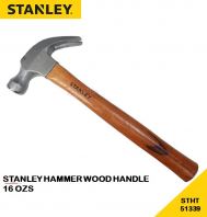 STANLEY 16OZ / 450G Wooden Handle Claw Hammer Stainless Steel Alloy Head (TUKUL BESI KUKU KAMBING) - STHT51339 STANLEY 16OZ / 450G Wooden Handle Claw Hammer Stainless Steel Alloy Head (TUKUL BESI KUKU KAMBING) - STHT51339