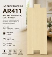 ��GORGEOUS�� Vinyl Click Flooring 4.5 MM - AR 411