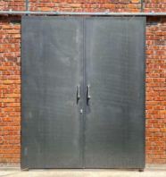 Sliding Steel Door   Double Leaf
