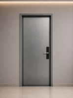 Powder Coated Swing Steel Door (Grey)