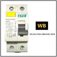 EPS 25A 2 Pole 10mA ELCB / RCCB