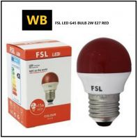 FSL 2W G45 E27 LED Colour Bulb (Red / Blue / Yellow / Green / Warmwhite / Daylight)