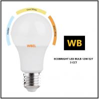 Ecobright LED A60 bulb 12W E27 3 CCT (6500K/4000K/3000K)