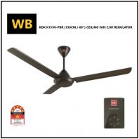 KDK K15V0-PBR (150CM / 60 inches) 3-Blade Ceiling Fan c/w Regulator Dark Brown