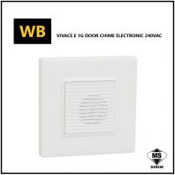 Schneider Vivace E 1 Gang Door Chime, Electronic 240 Vac [KBN31DC_WE_G11]