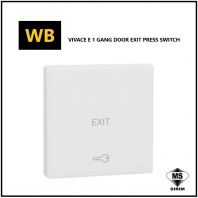Schneider Vivace E 1 Gang Door Exit Press Switch [KBN31DEP_WE_G11]