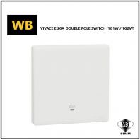 Schneider Vivace E 20A Double Pole Switch [1G1W - KBN31D20N_WE_G11 / 1G2W - KBN31D20N_2_WE_G11]