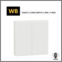 Schneider Vivace E 2 Gang 1 Way Switch [KBN32_1_WE_G11] / 2 Gang 2 Way Switch [KBN32_2_WE_G11]