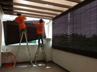 Outdoor Wooden Blinds