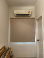 Light Brown Roller Blind for Single-Panel Window