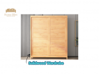 Solid Wood Wardrobe   Large Capacity Storage Cabinet WD138