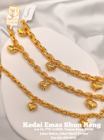 Rantai Tangan Sauh With Heart Loket