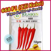 (10gm) +-1200 Biji F1 Cili Kulai 668 Benih Elsion / Hot Pepper